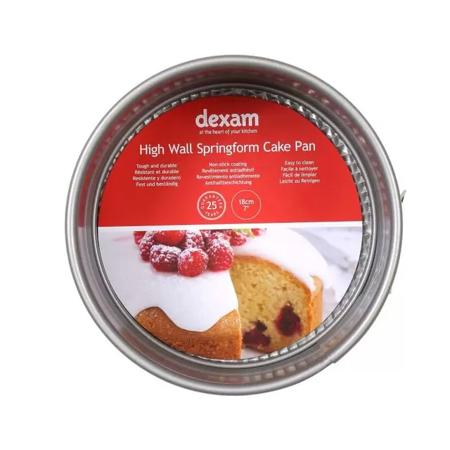 dexam-springform-18-cm-7-zoll-hohe-wand-antihaft-pfoa-frei-mit-schnappverschluss image 1