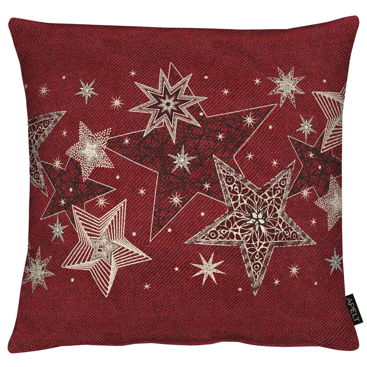 apelt-6303-kissenh-lle-lurex-jacquard-sternendesign image 2