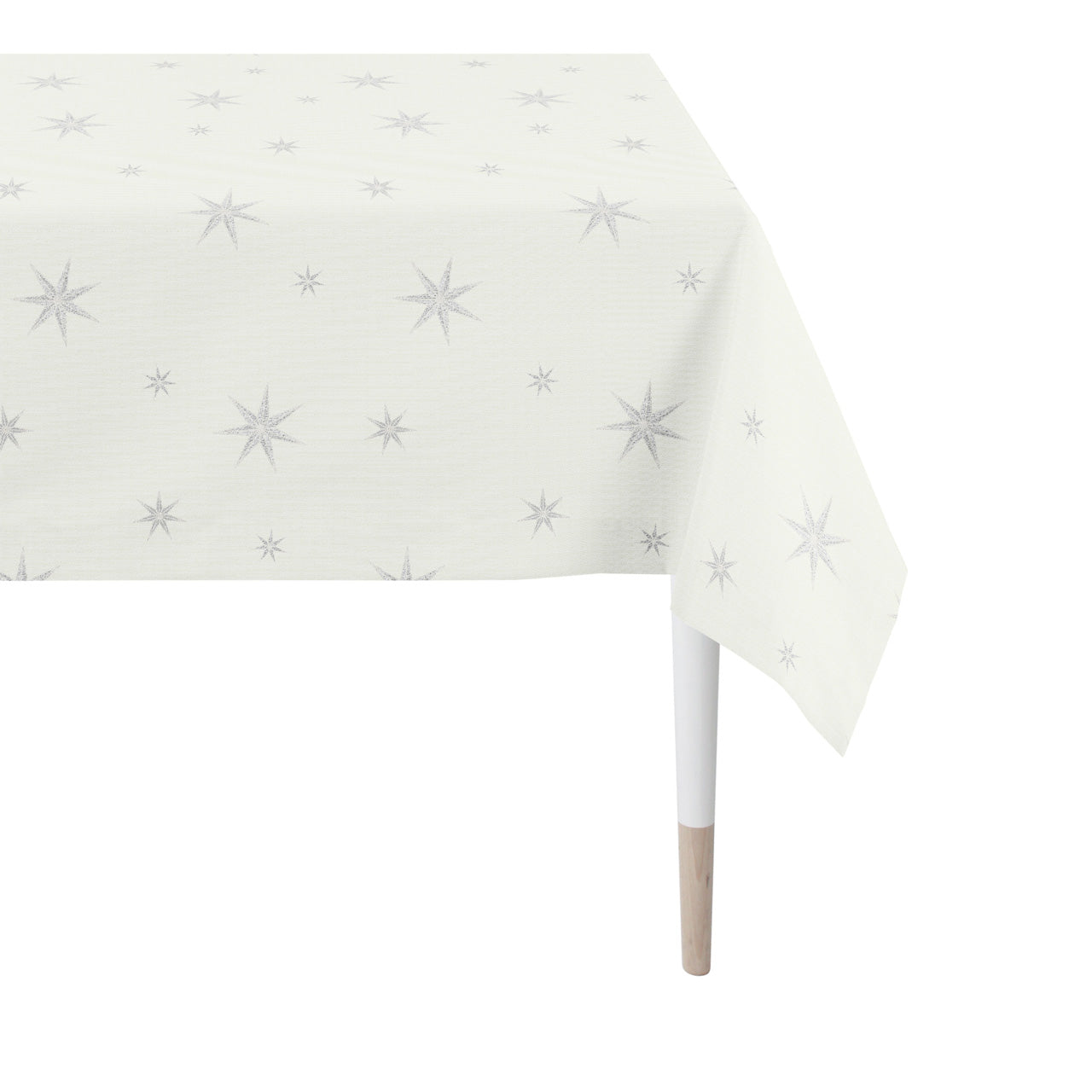 apelt-5842-tischdecke-weihnachtliche-sterne-lurex-jacquard image 2