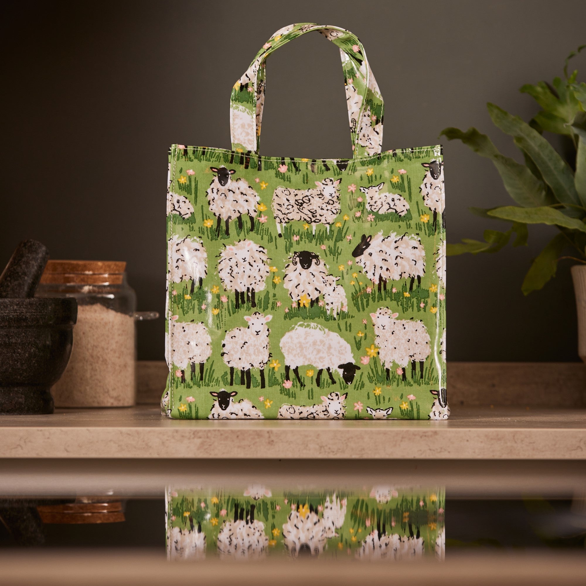 ulster-weavers-woolly-sheep-kleine-tasche-pvc-in-gr-n image 3