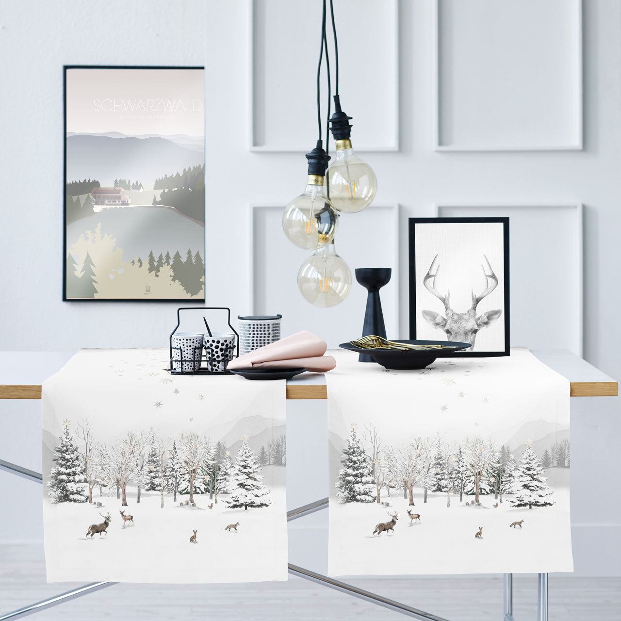 apelt-3712-l-ufer-winterwaldmotiv-tannen-waldtiere image 5