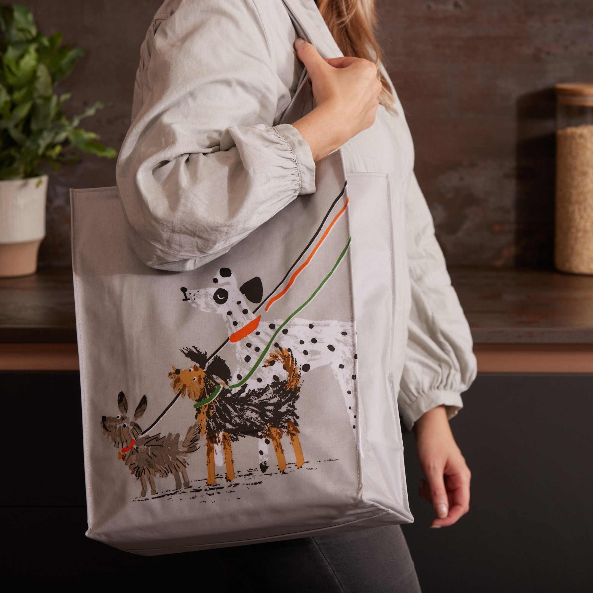 ulster-weavers-dog-days-tasche-medium-mit-pvc-grau image 2