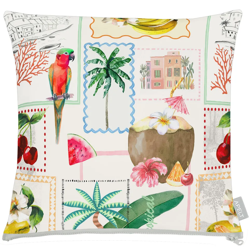 apelt-3814-kissenbezug-exotisches-patchdesign-outdoor-mit-fleckschutz image 1