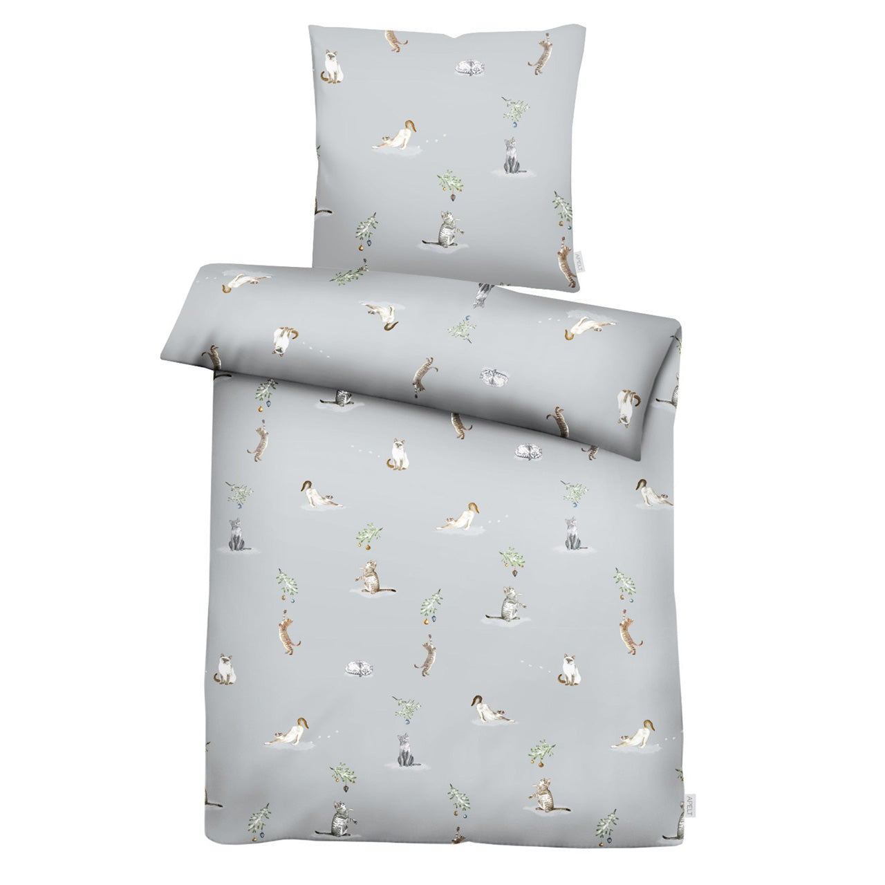 apelt-cats-bettw-sche-baumwoll-satin-mit-aquarellierten-katzenmotiven image 3