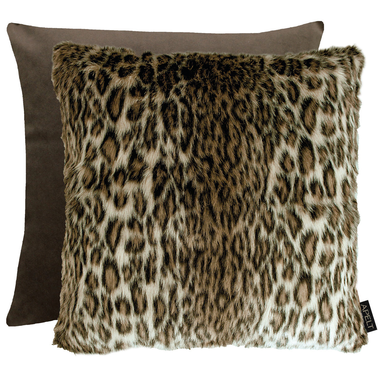 apelt-luke-kissenbezug-fake-fur-fellkissen-leo-mit-samt image 1