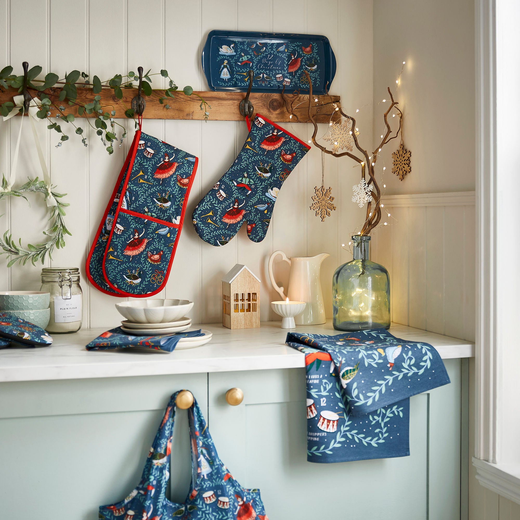 ulster-weavers-12-days-of-christmas-servietten-2er-set-blau-baumwolle image 3