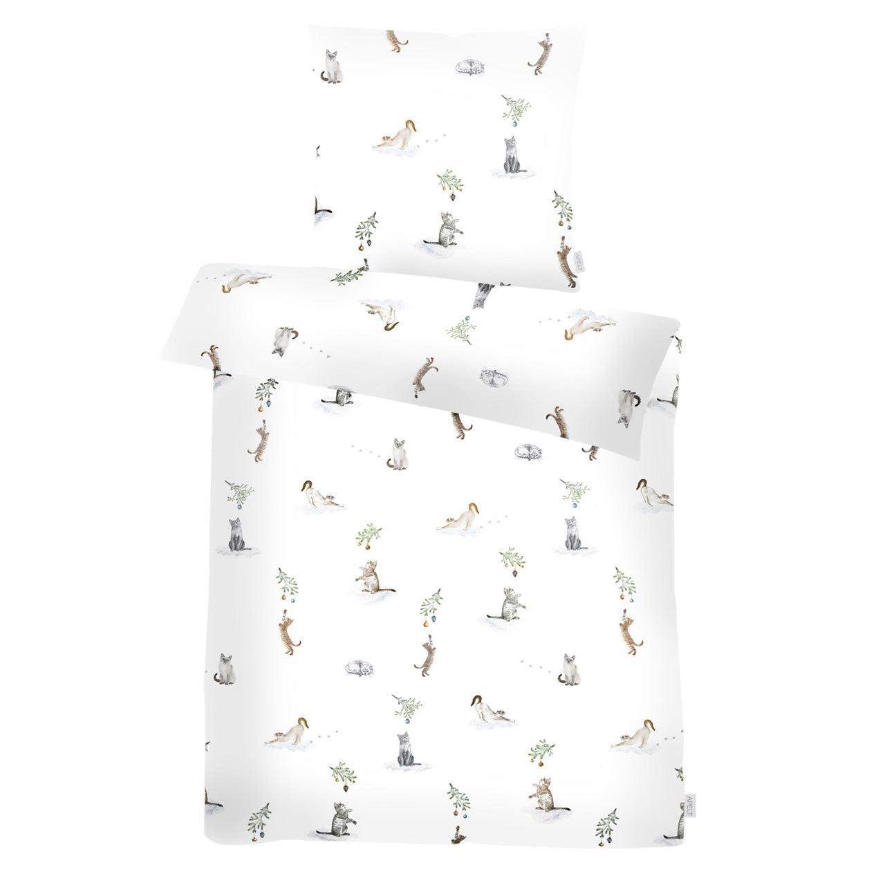 apelt-cats-bettw-sche-baumwoll-satin-mit-aquarellierten-katzenmotiven image 2