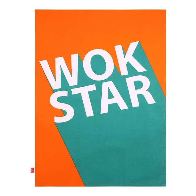 dexam-school-of-wok-wok-star-geschirrtuch-multi-aus-recycling-baumwolle image 1