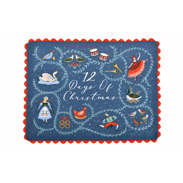 ulster-weavers-12-days-of-christmas-tischsets-baumwolle-2er-pack-in-blau image 1
