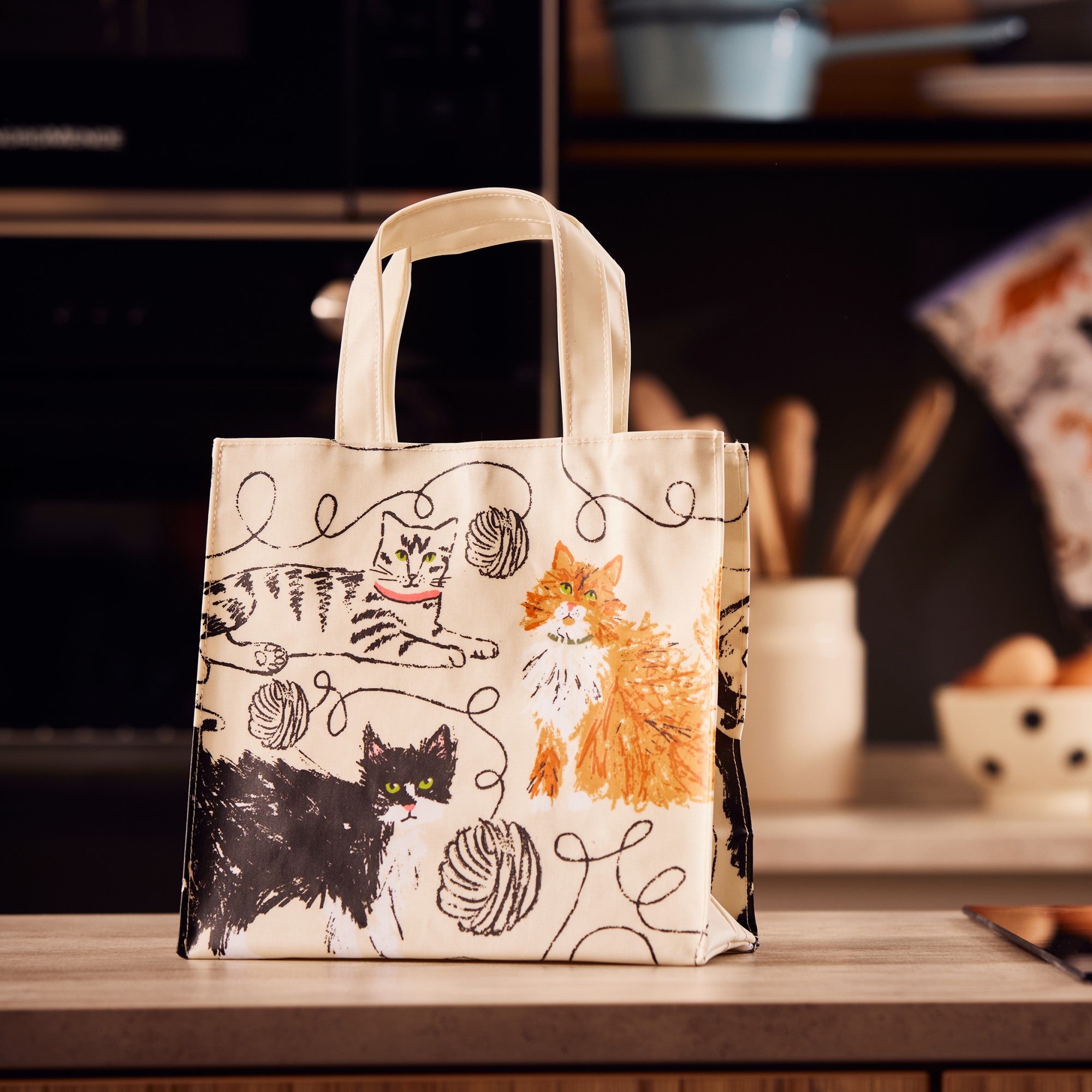 ulster-weavers-feline-friends-pvc-tasche-klein-grau image 3