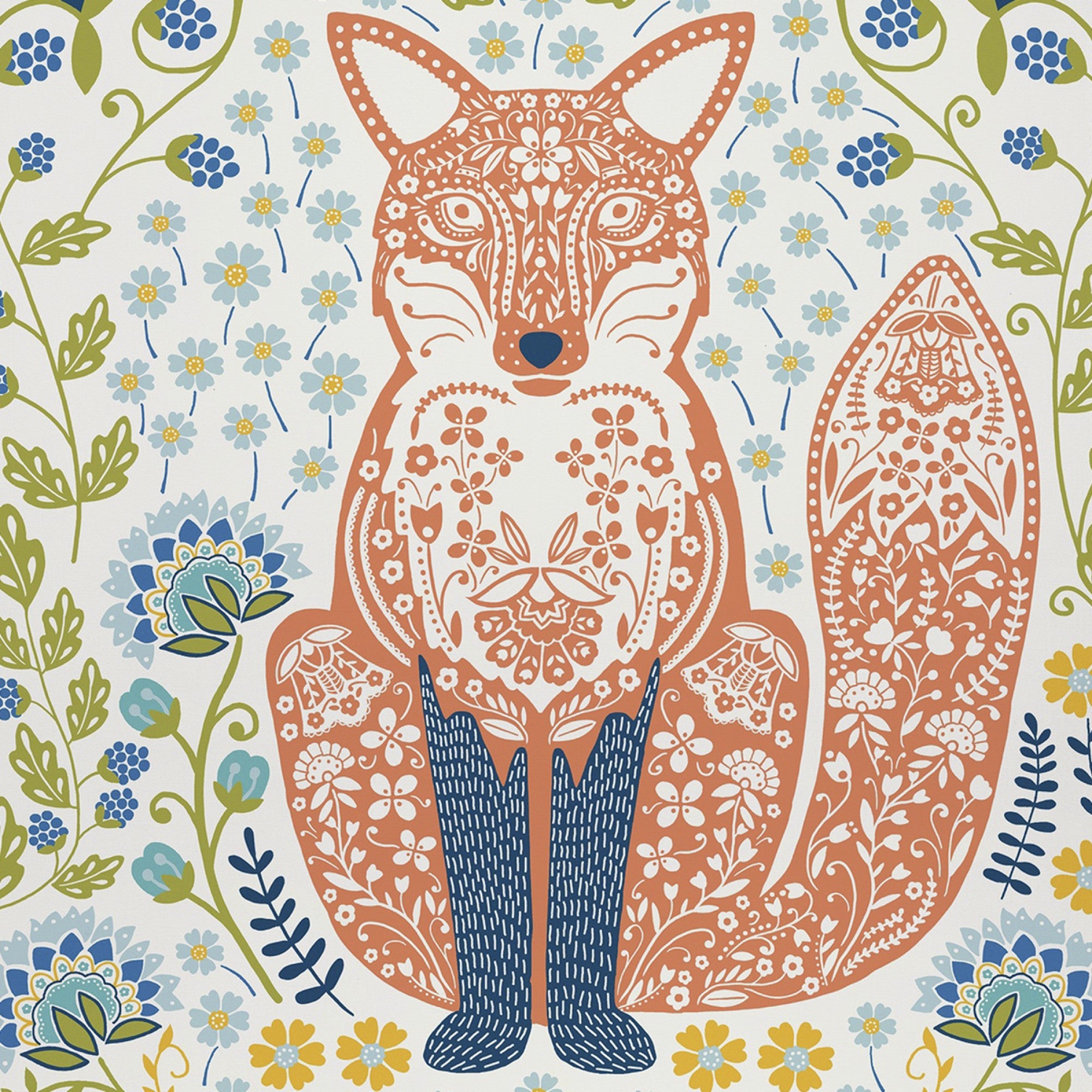 ulster-weavers-woodland-fox-geschirrtuch-baumwolle-in-gr-n image 2