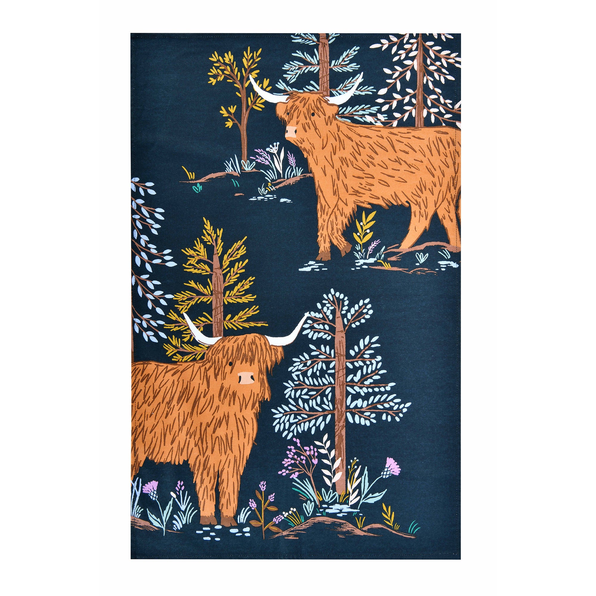 ulster-weavers-connie-the-cow-geschirrtuch-aus-baumwolle-in-navy image 1