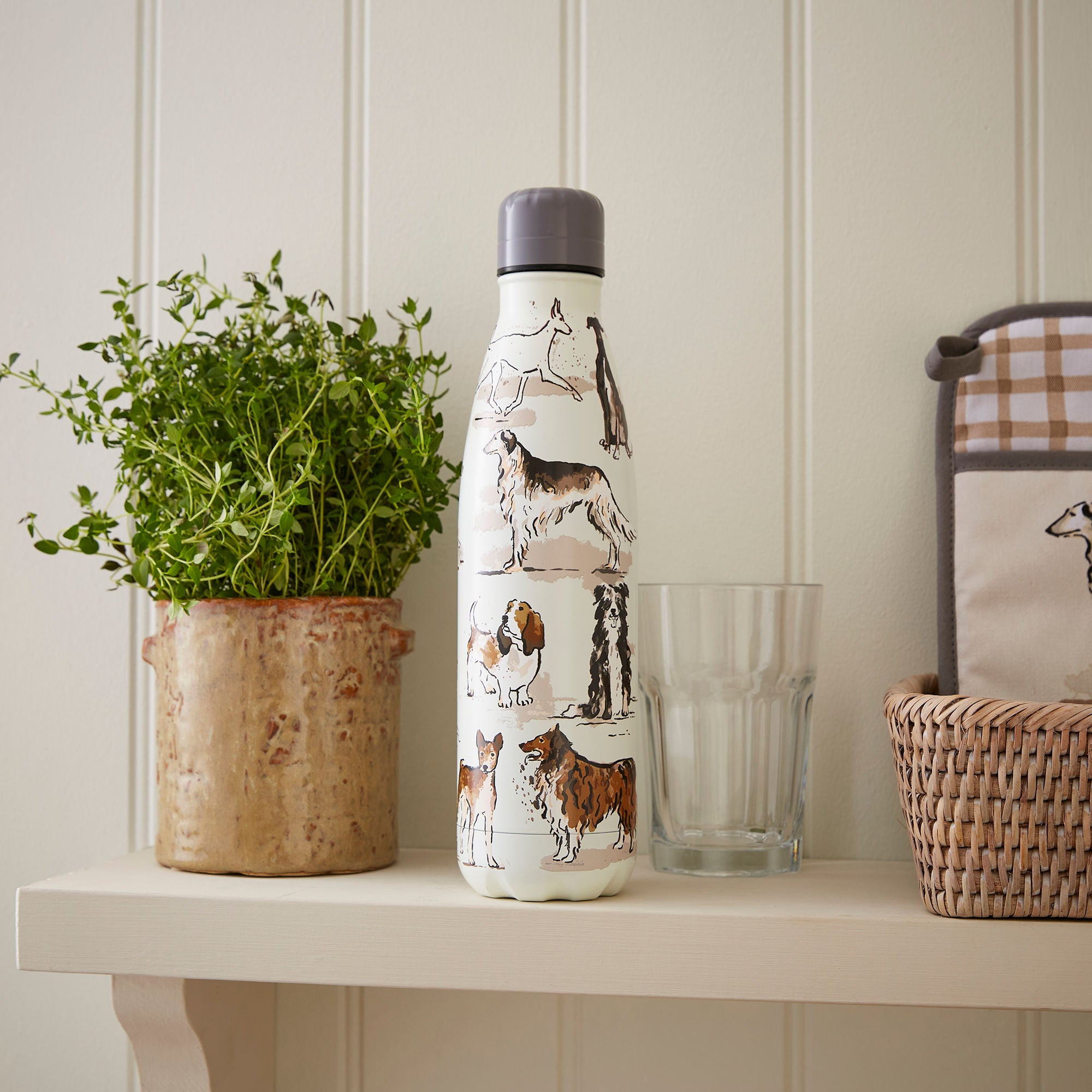 ulster-weavers-country-dogs-trinkflasche-braun-edelstahl image 2